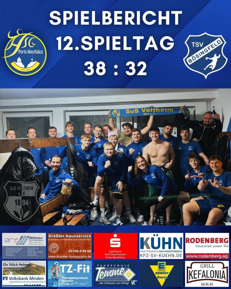 Spielbericht HSG Porta – TSV Bösingfeld 38:32 (21:13)