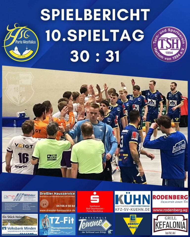 Spielbericht: HSG Porta – TuS Hartum 30:31 (14:15)