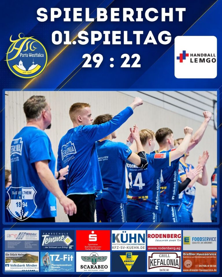 HSG Porta – HSG Handball Lemgo 3 29:22 (12:9)