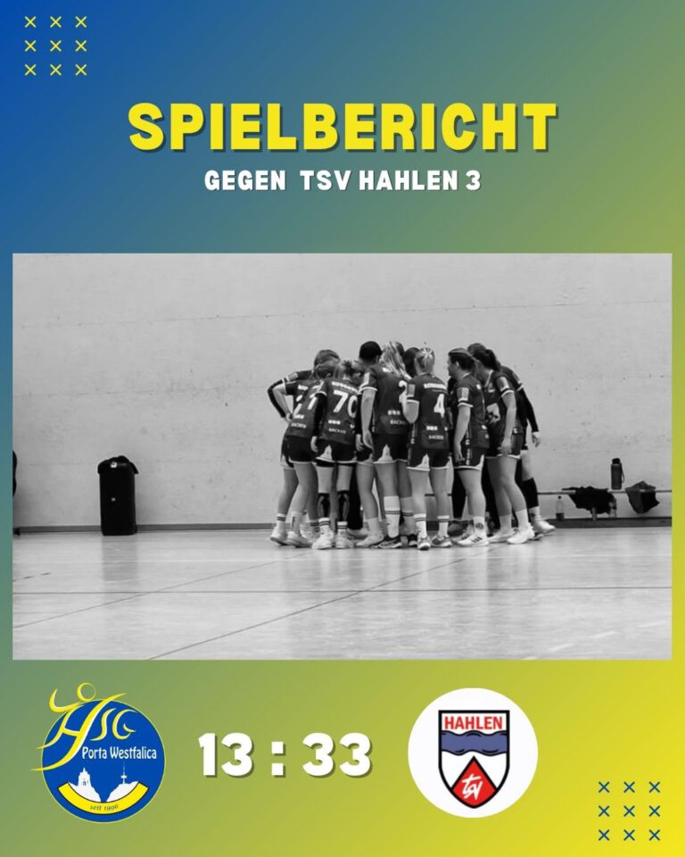 HSG Porta 2 – TSV Hahlen 3 13:33 (5:18)